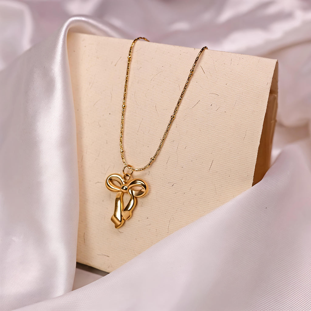 Bow Tie Anti-tarnishd Necklace